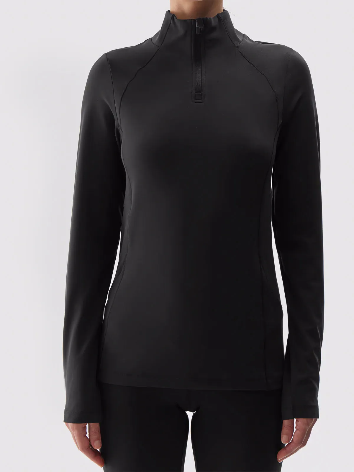 4F Black thermal jersey for woman