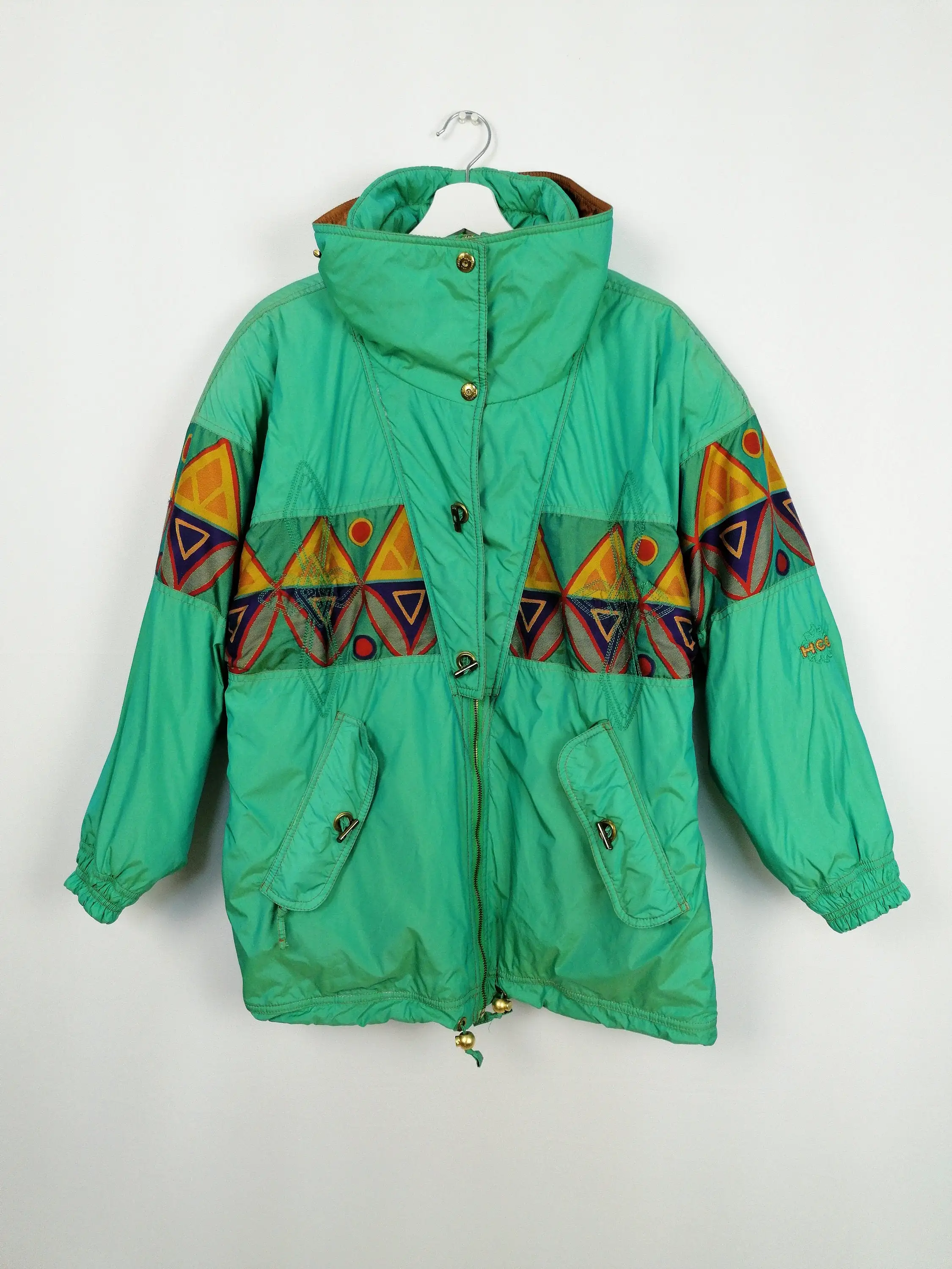 80's HCC Henri Charles Colsenet Winter Ski Jacket - size M