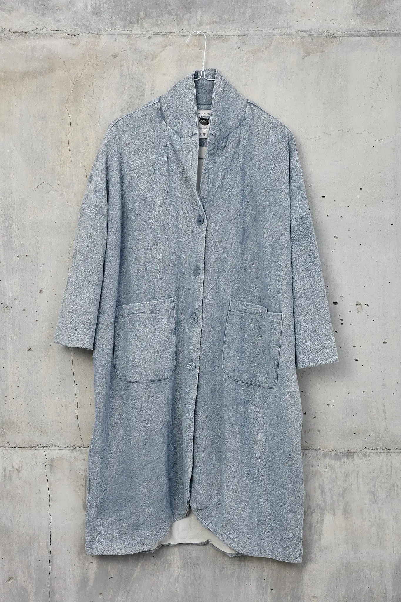 ADEM [ pure ] - unisex hachiko linen coat