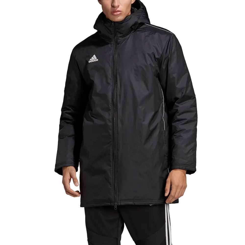 Adidas Adult Core 18 Stadium Jacket (Black/White)