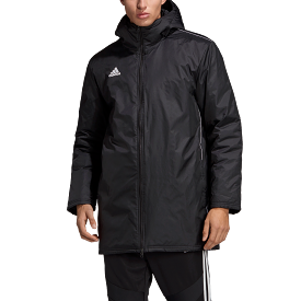 Adidas Adult Core 18 Stadium Jacket (Black/White)