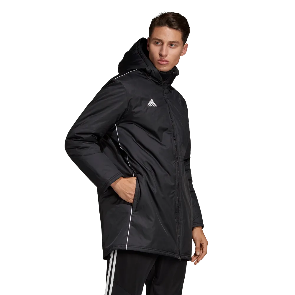 Adidas Adult Core 18 Stadium Jacket (Black/White)