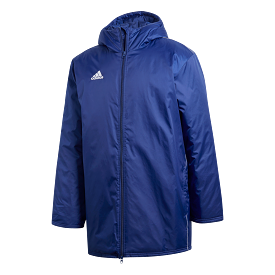 Adidas Adult Core 18 Stadium Jacket (Dark Blue/White)