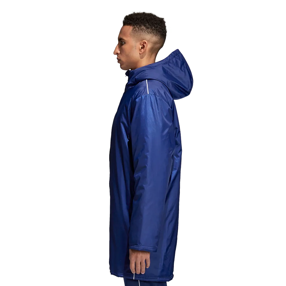 Adidas Adult Core 18 Stadium Jacket (Dark Blue/White)