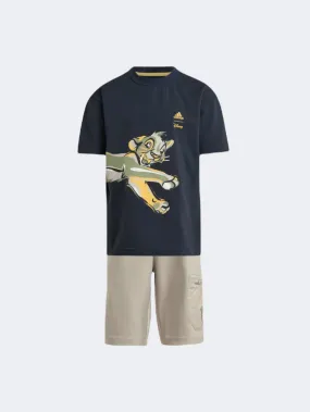 Adidas Disney Lion King Little Boys Sportswear Set Carbon/Beige/Spark