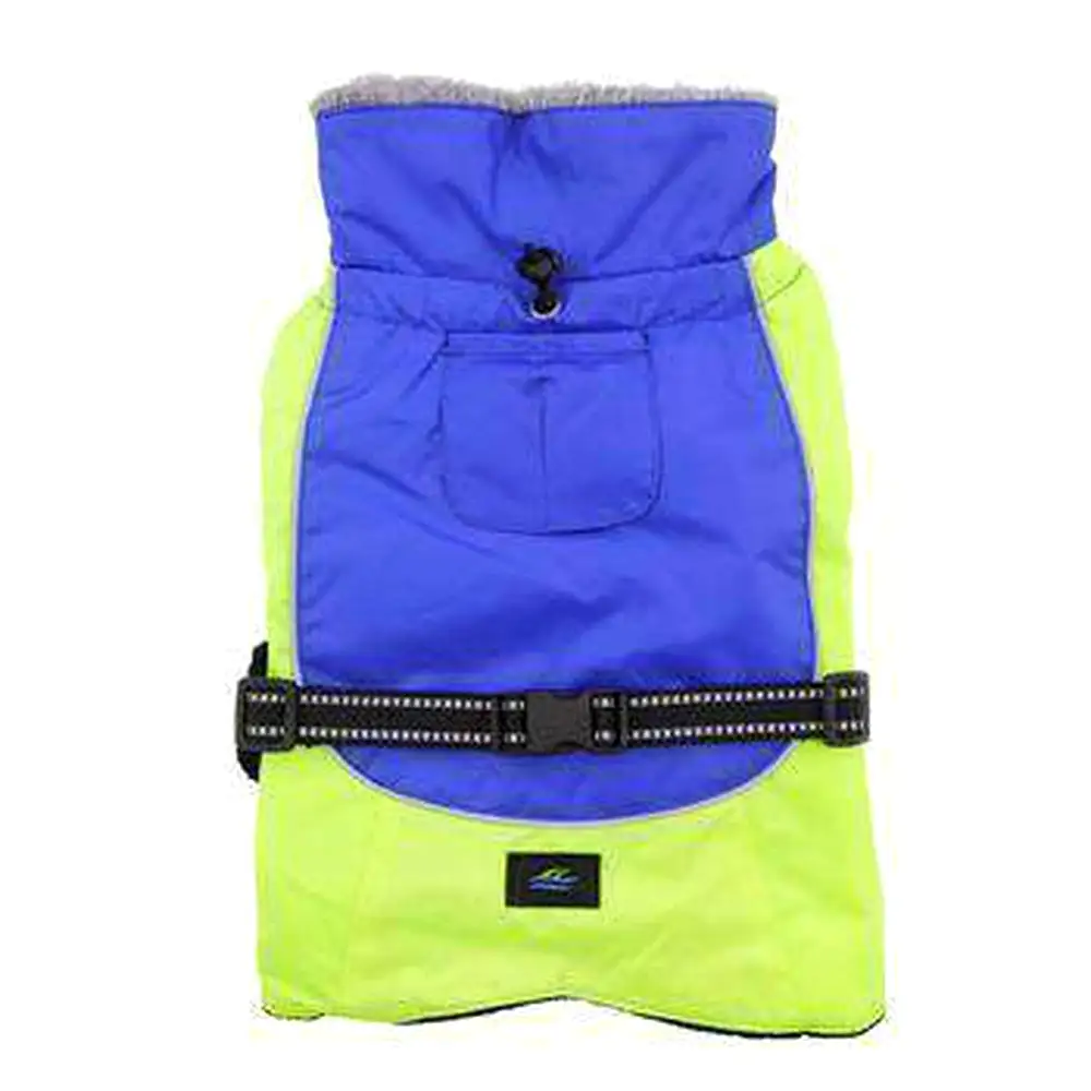 Alpine All-Weather Dog Coat - Blue and Green