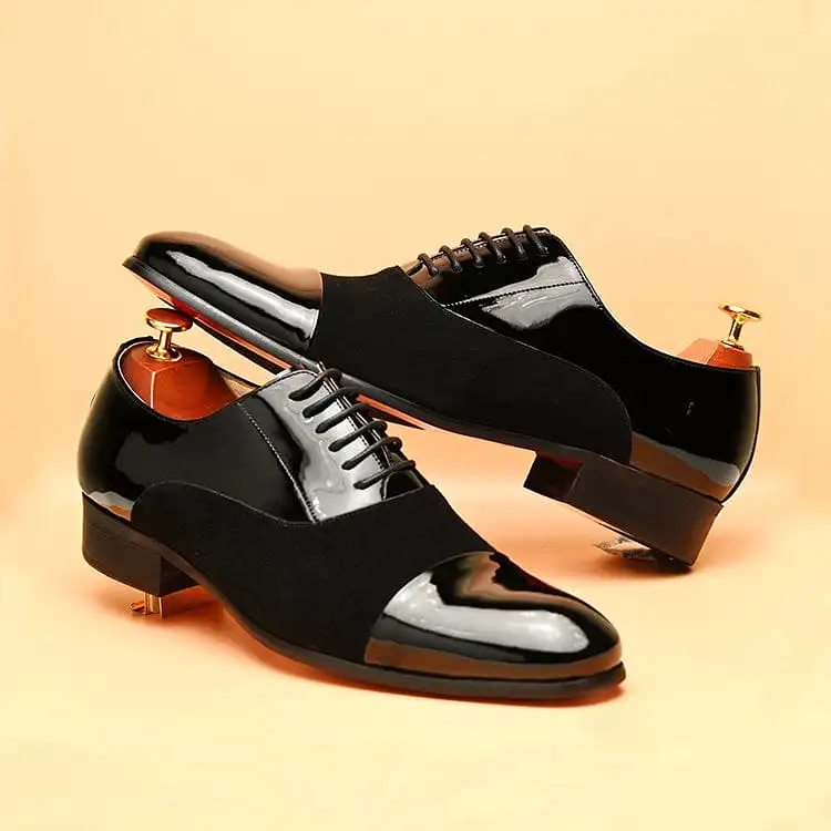 ARIK | Patent Leather & Suede Oxfords