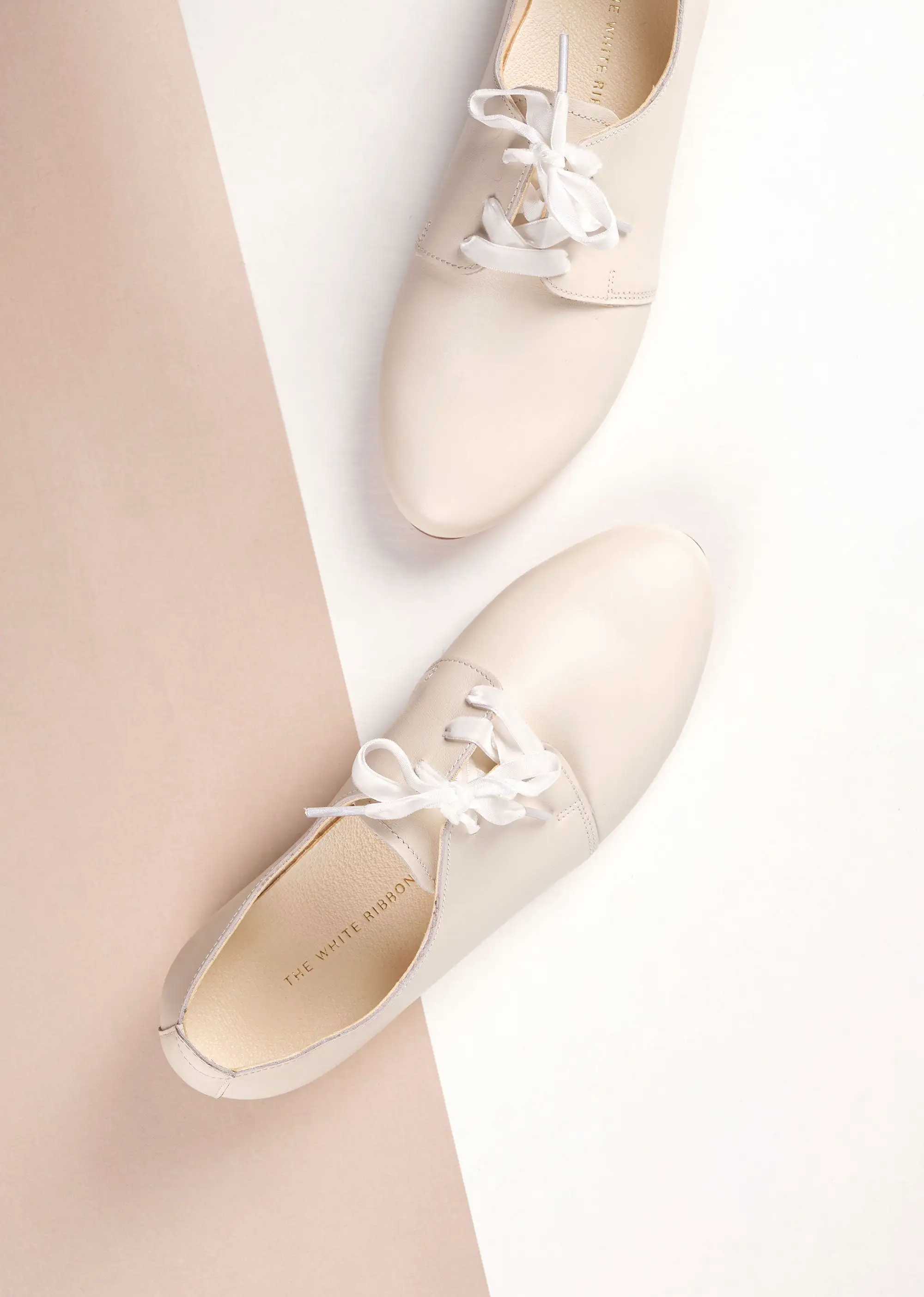 AVA Oxford Shoes - Light Ivory