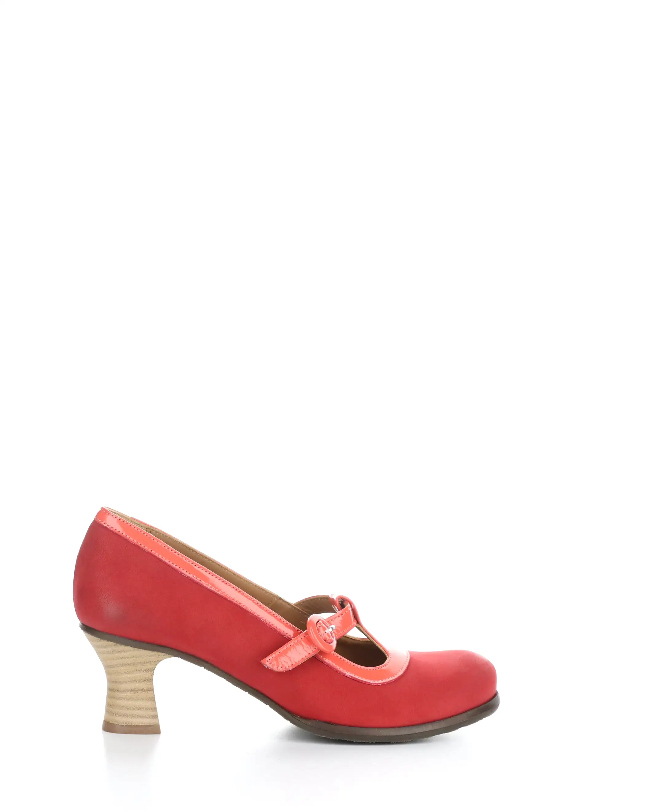 BEGI085FLY 001 SCARLET Round Toe Shoes