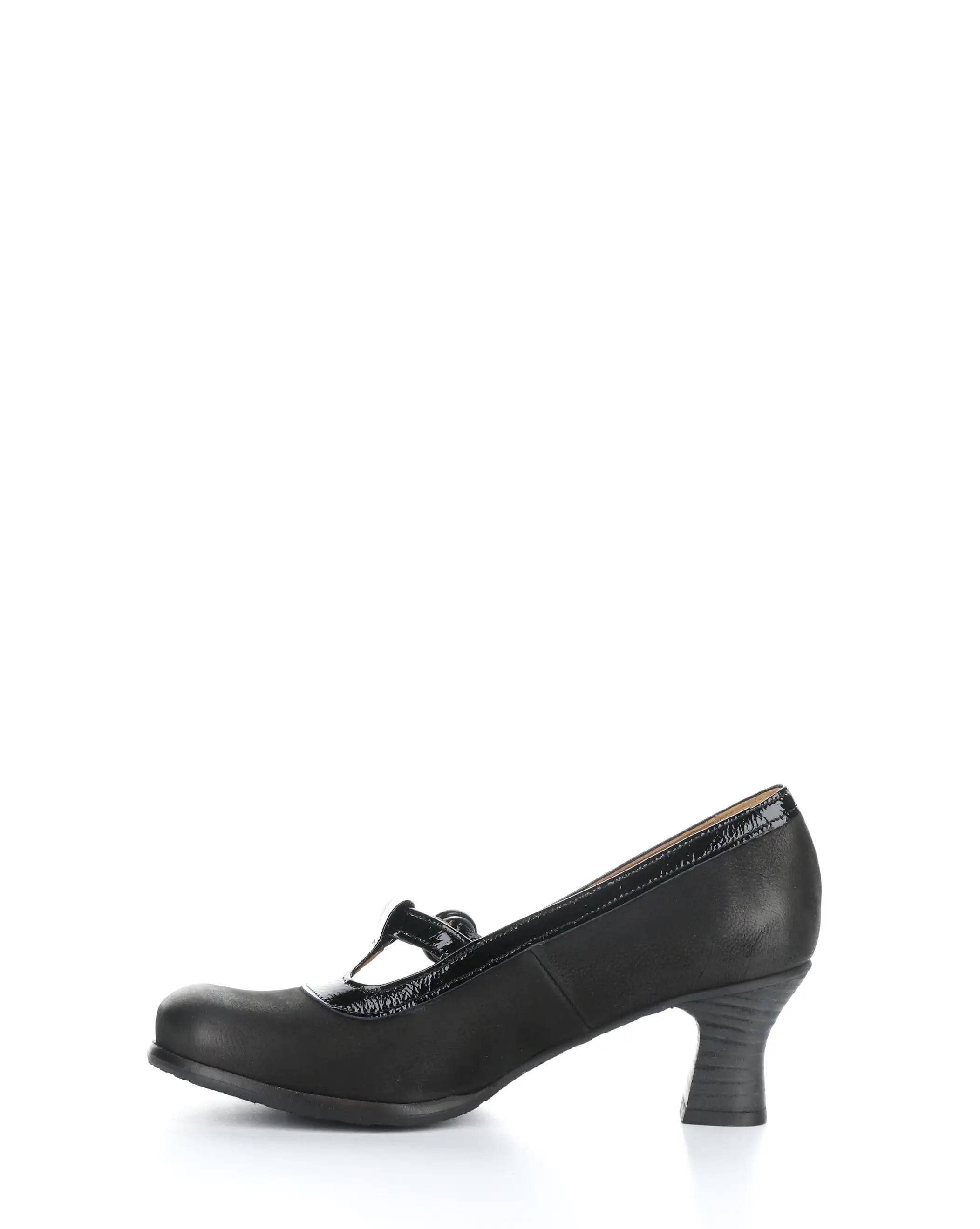 BEGI085FLY 002 BLACK Round Toe Shoes