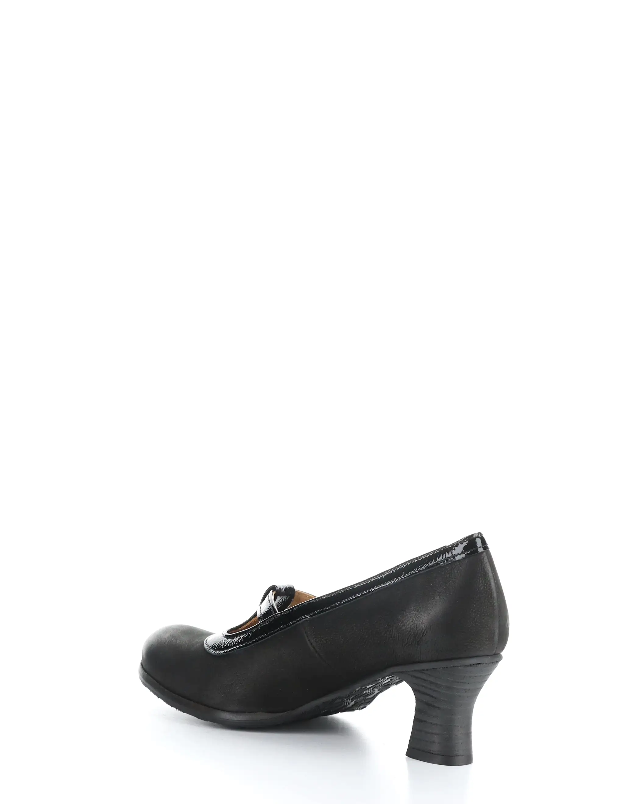 BEGI085FLY 002 BLACK Round Toe Shoes