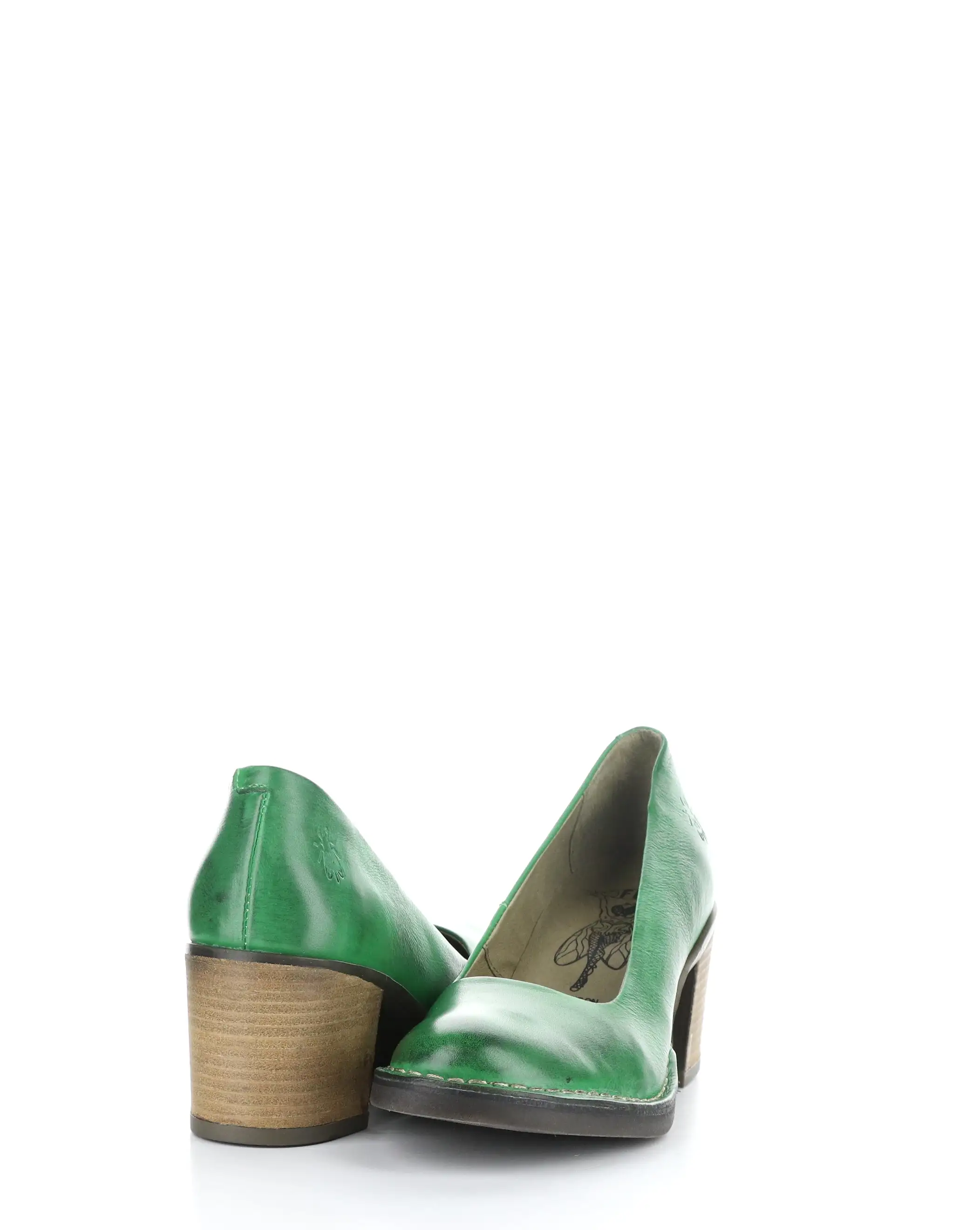 BERY104FLY 002 GREEN Round Toe Shoes