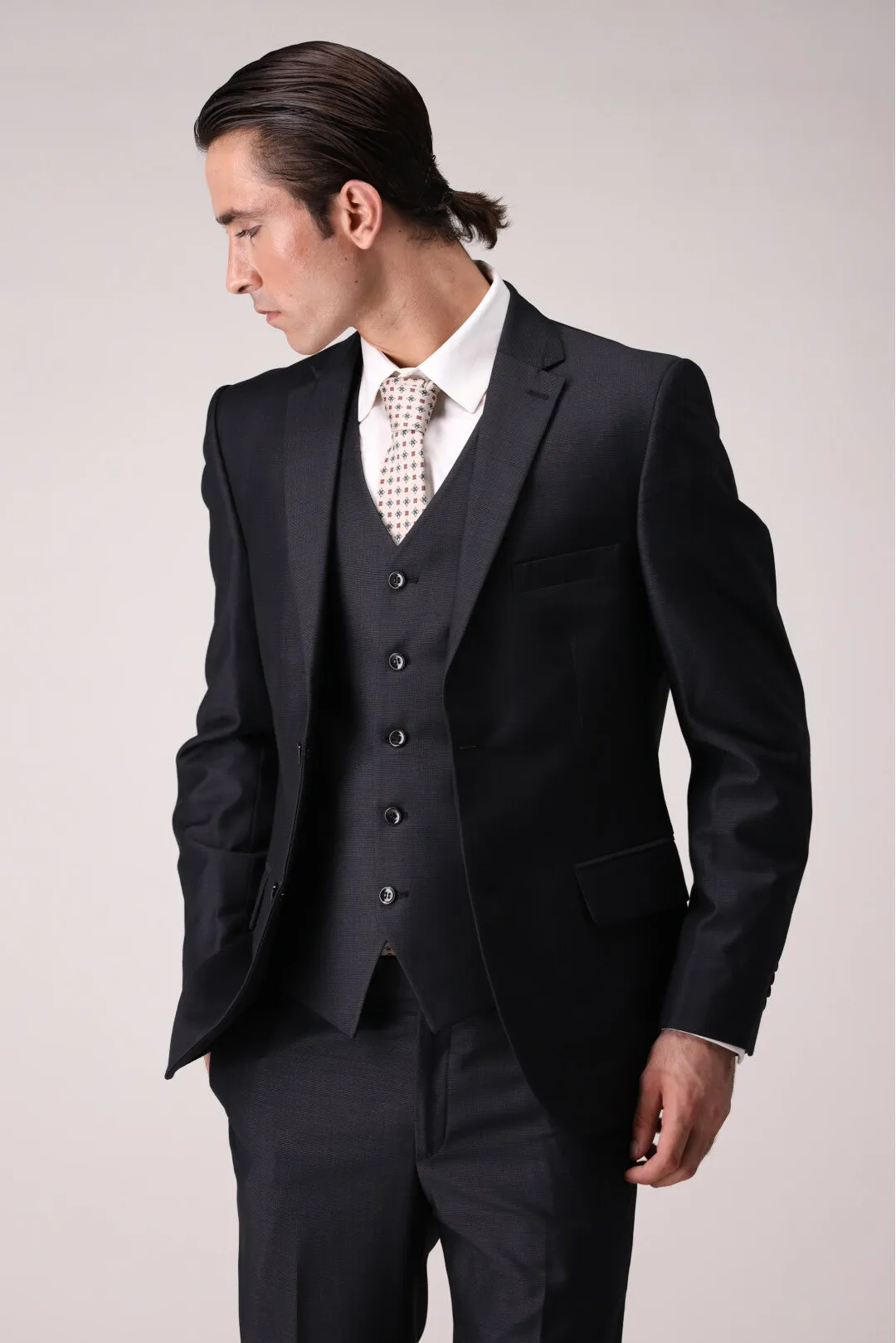 Black Three Piece Suit