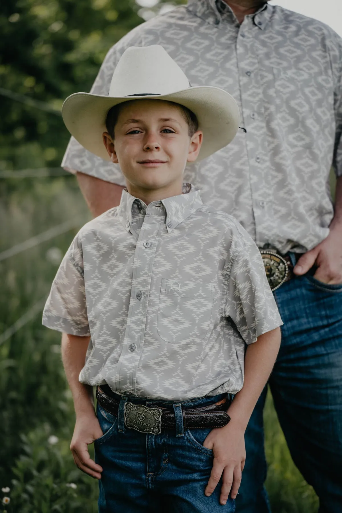 Boy's Cinch Arenaflex Short Sleeve Shirt (XS-XL)