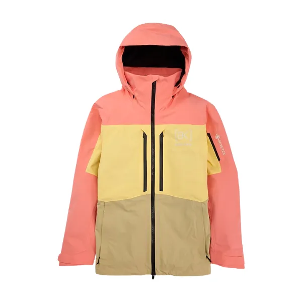 Burton 2024 Men's [ak] Swash GORETEX 2L Jacket - Reef Pink/Buttermilk/Mushroom