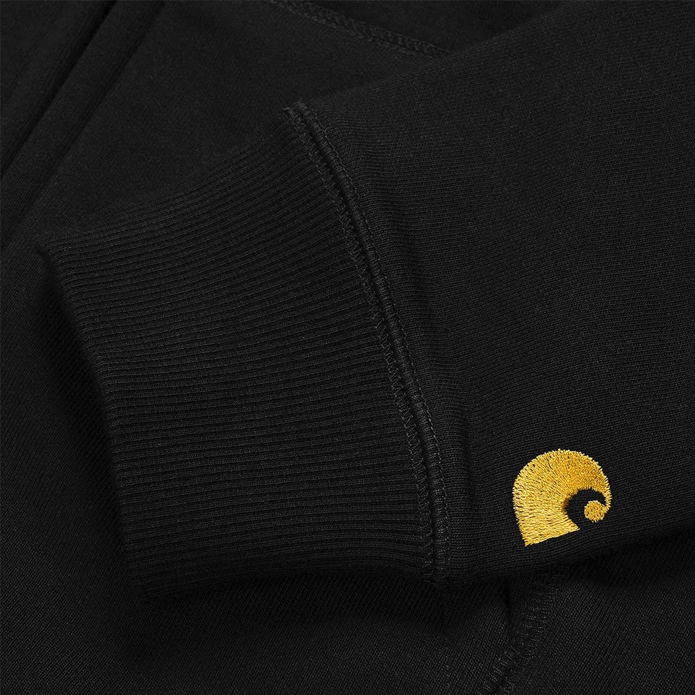 CARHARTT WIP HOODED CHASE JACKET // BLACK/GOLD