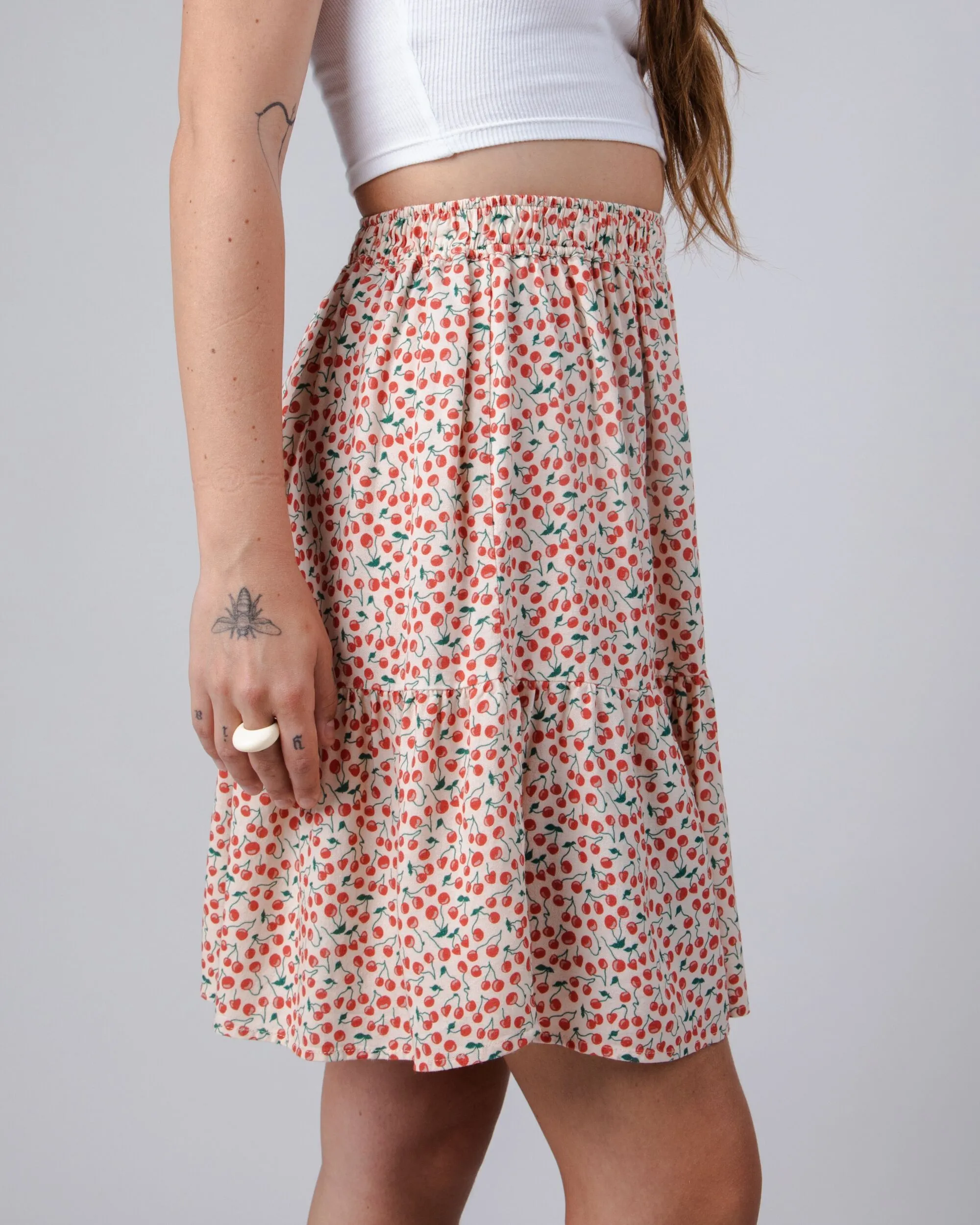 Cherry Short Skirt Sand