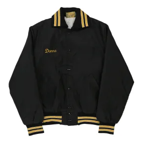 Donna Gem Sportswear Baseball Jacket - Medium Black Nylon