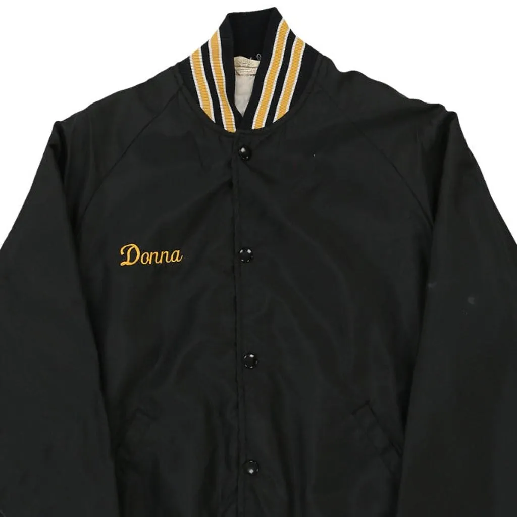 Donna Gem Sportswear Jacket - Small Black Nylon