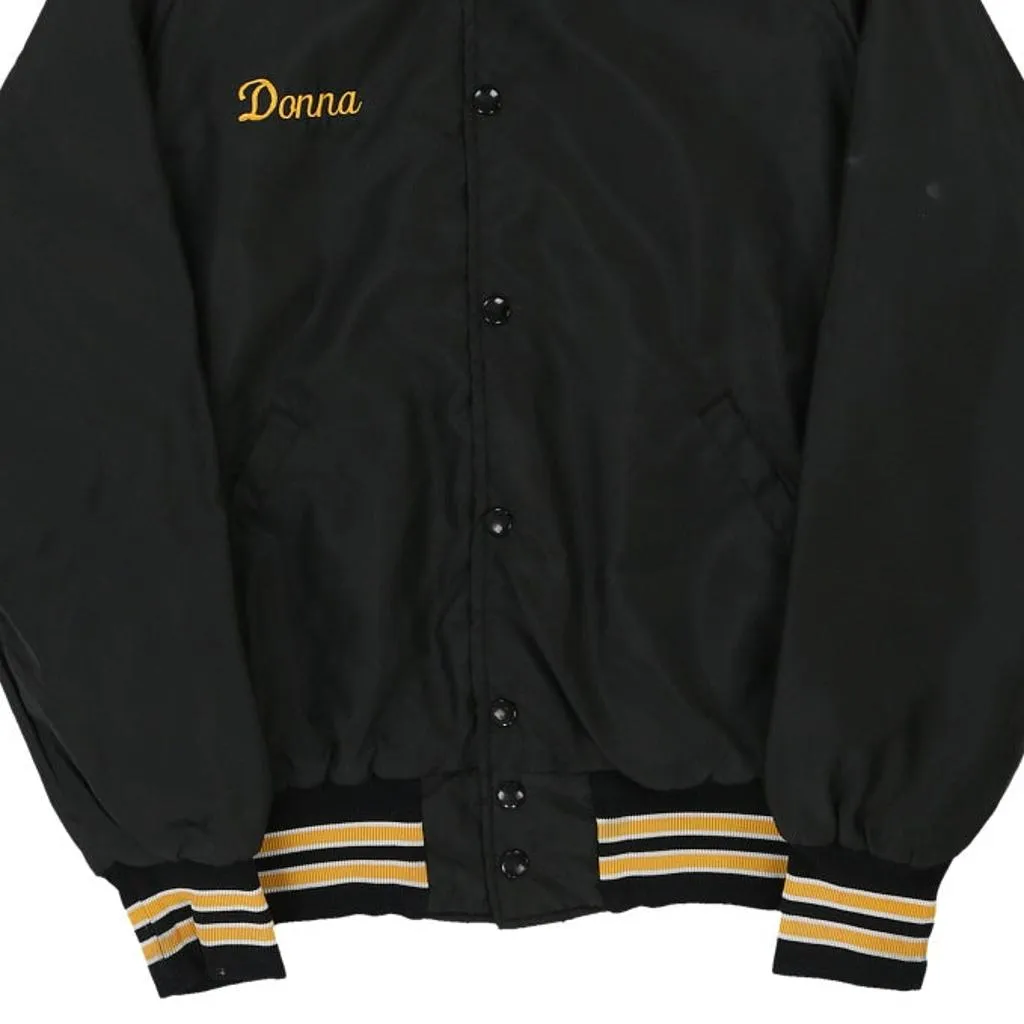 Donna Gem Sportswear Jacket - Small Black Nylon