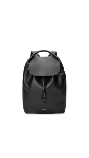 Flamenco Backpack In Pressed Suede - Black