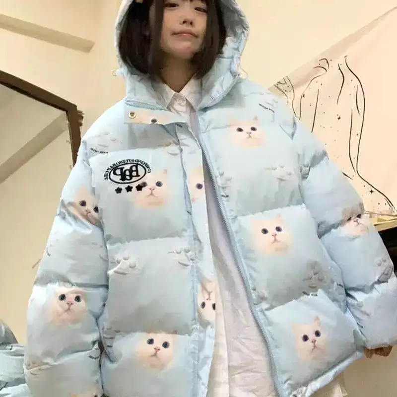 Fluffy Kitty Cat Puff Jacket