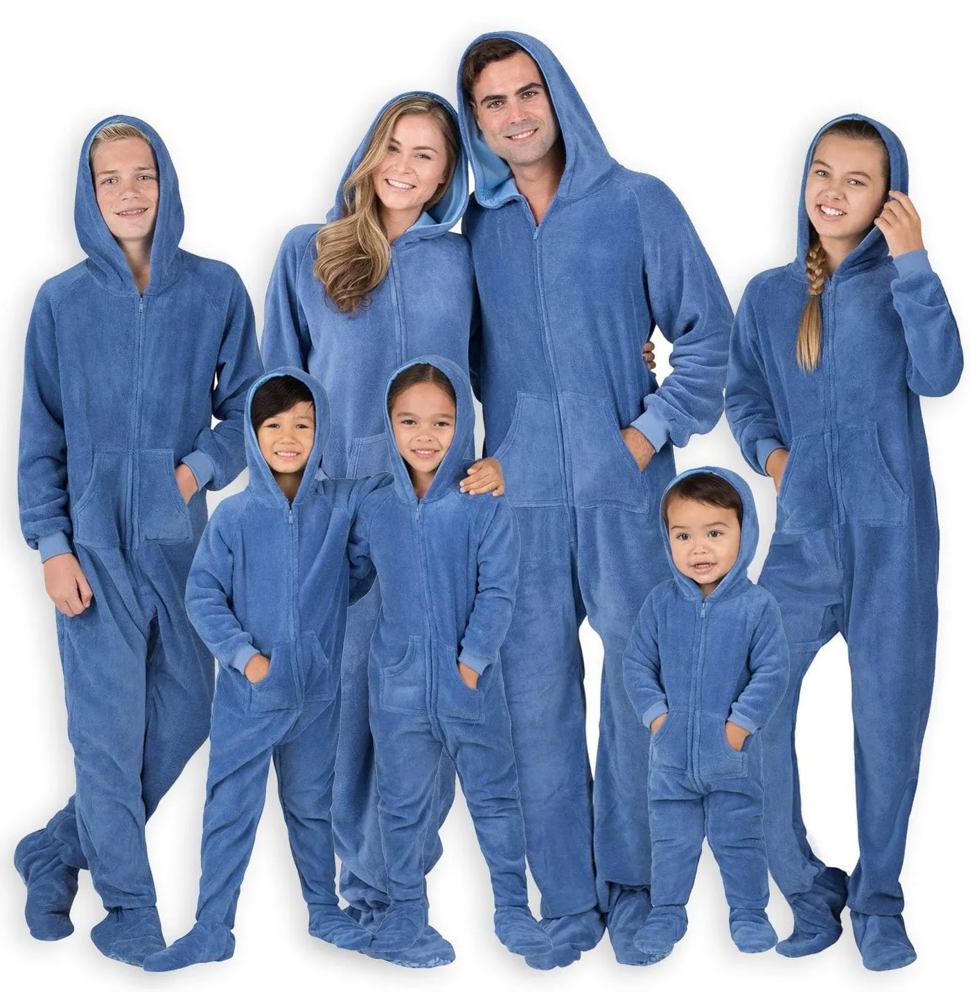 Footed Pajamas Co. Family Matching Under The Sea Hoodie Chenille Onesie*