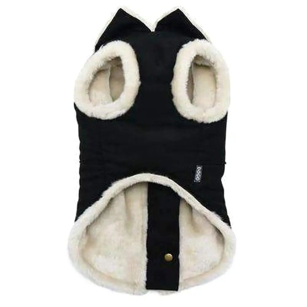 Furry Runner Coat Black