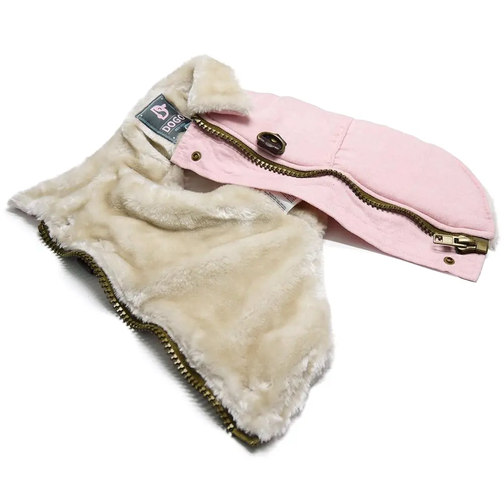 Furry Runner Coat Pink