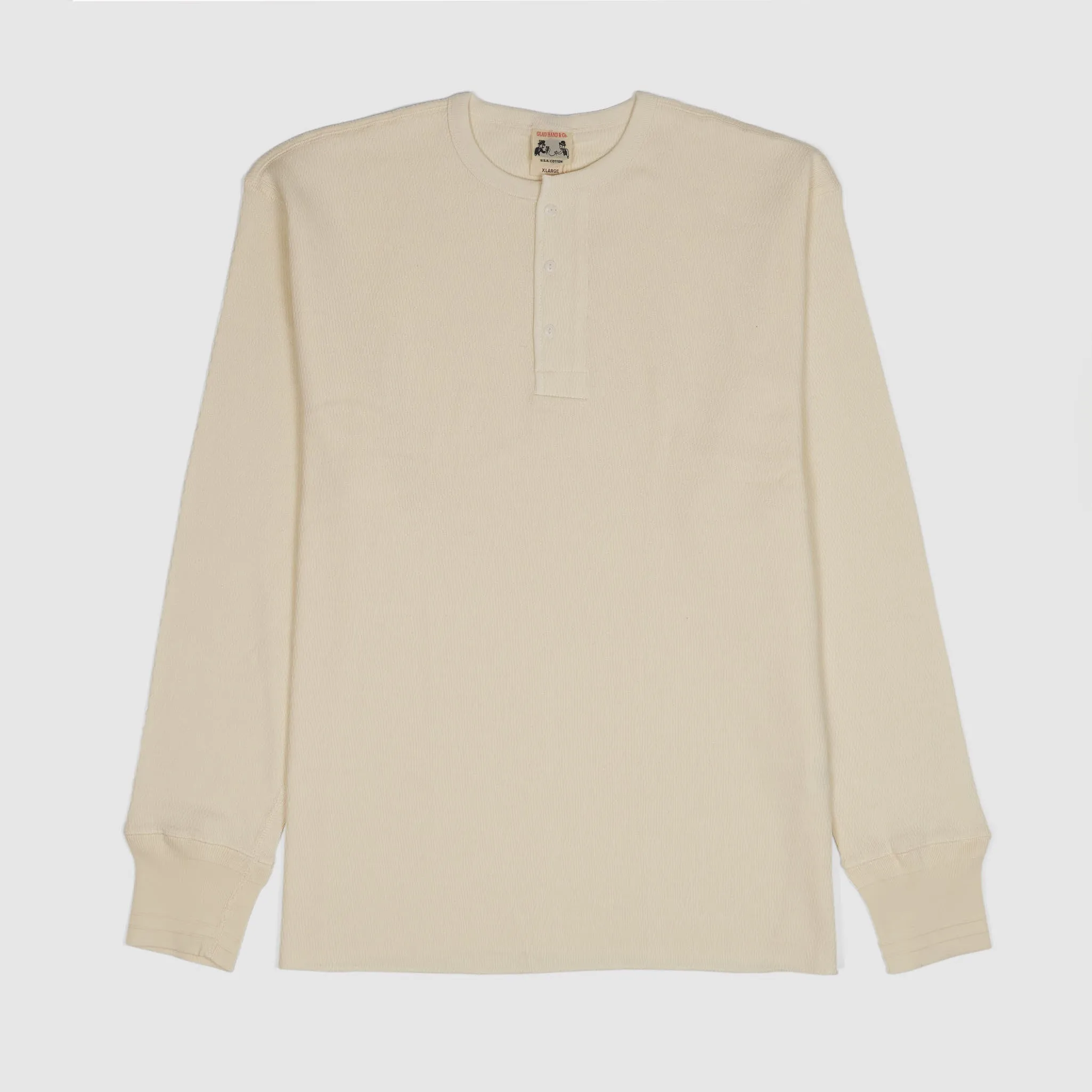 Glad Hand & Co. Longsleeve Henley Waffle Shirt