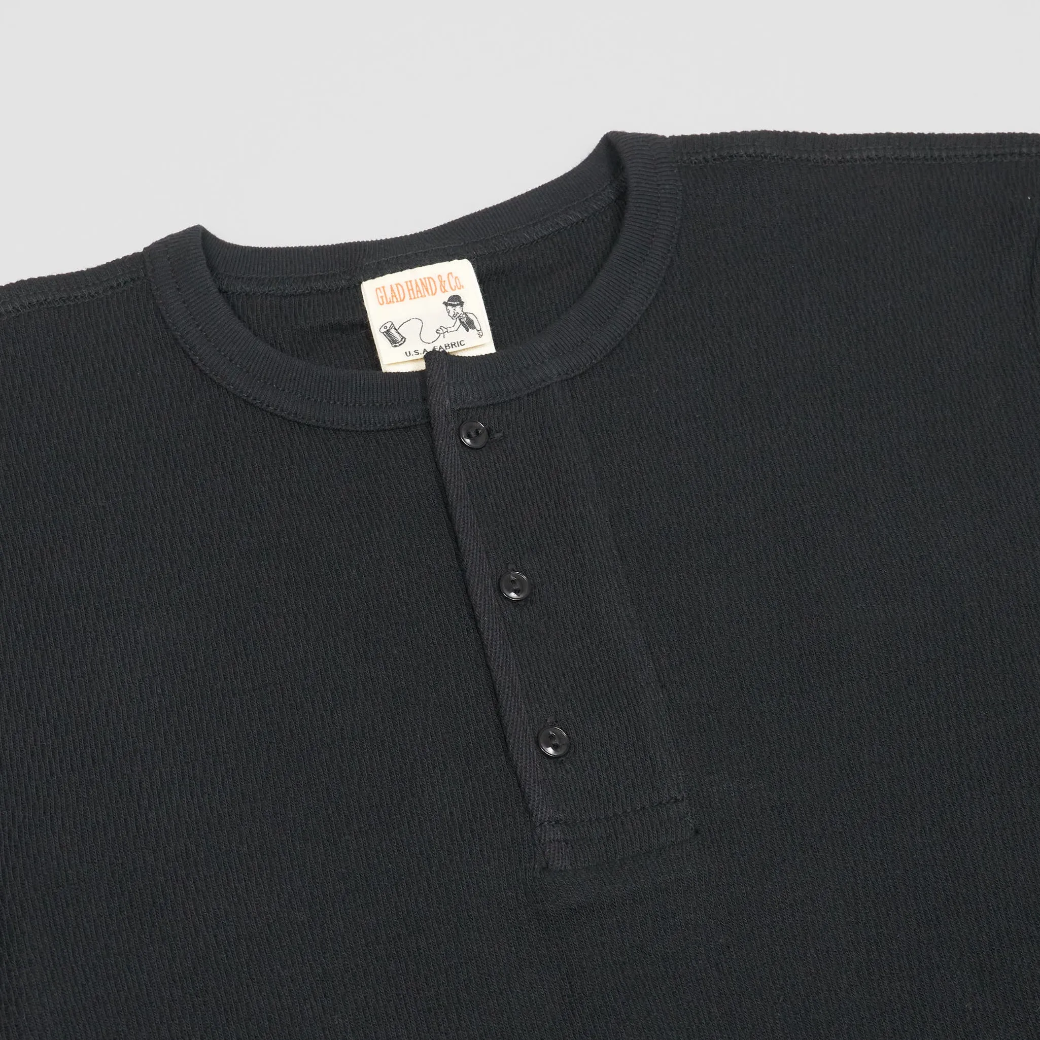 Glad Hand & Co. Longsleeve Henley Waffle Shirt