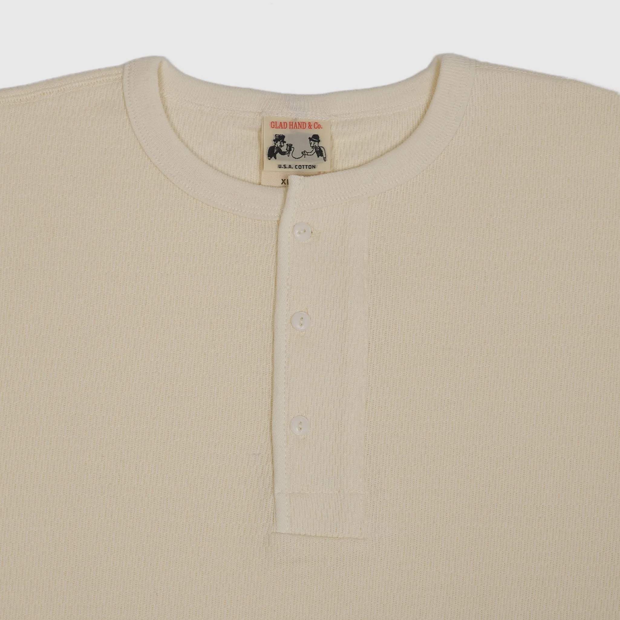 Glad Hand & Co. Longsleeve Henley Waffle Shirt