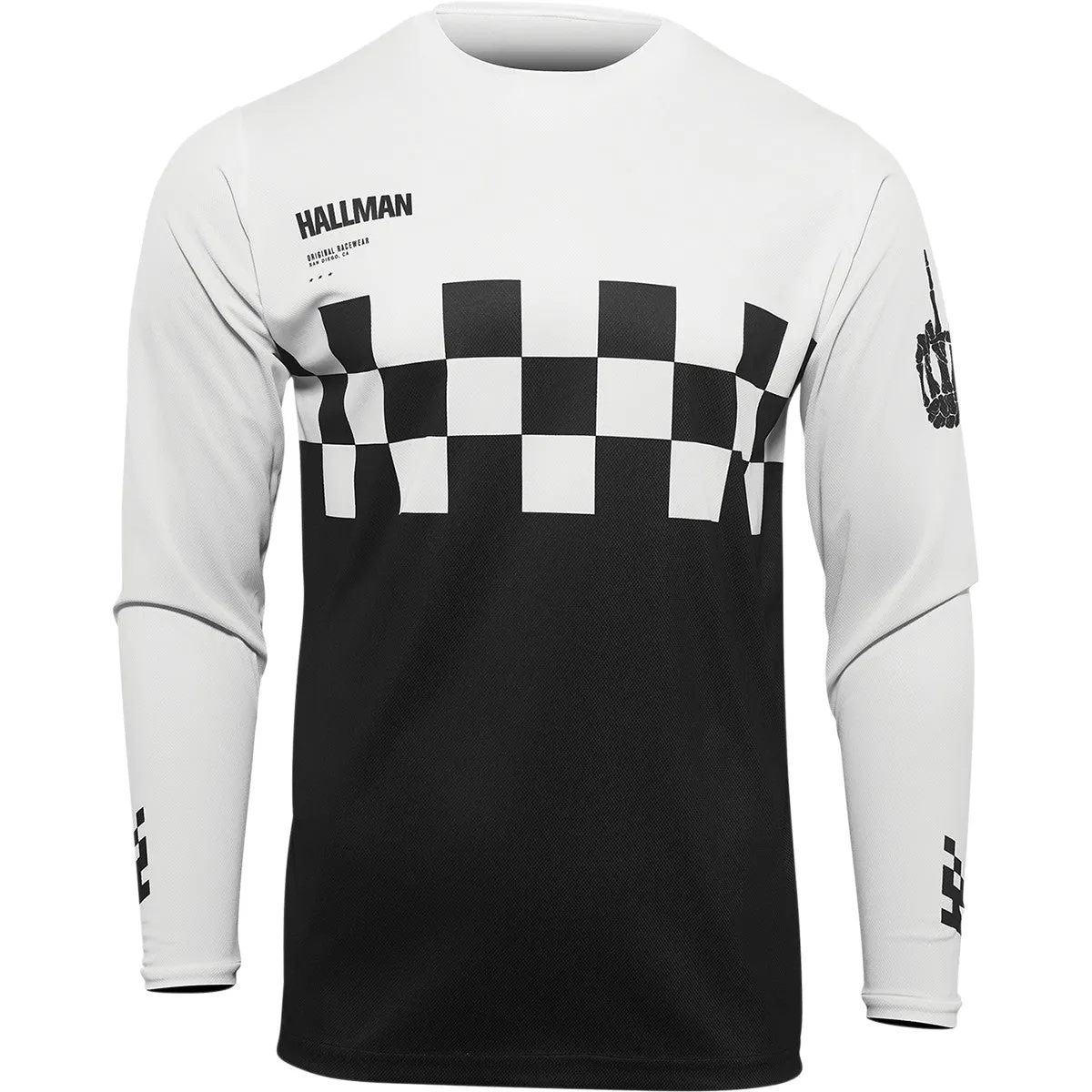 Hallman MotoCross Jersey Differ Cheq Black/White