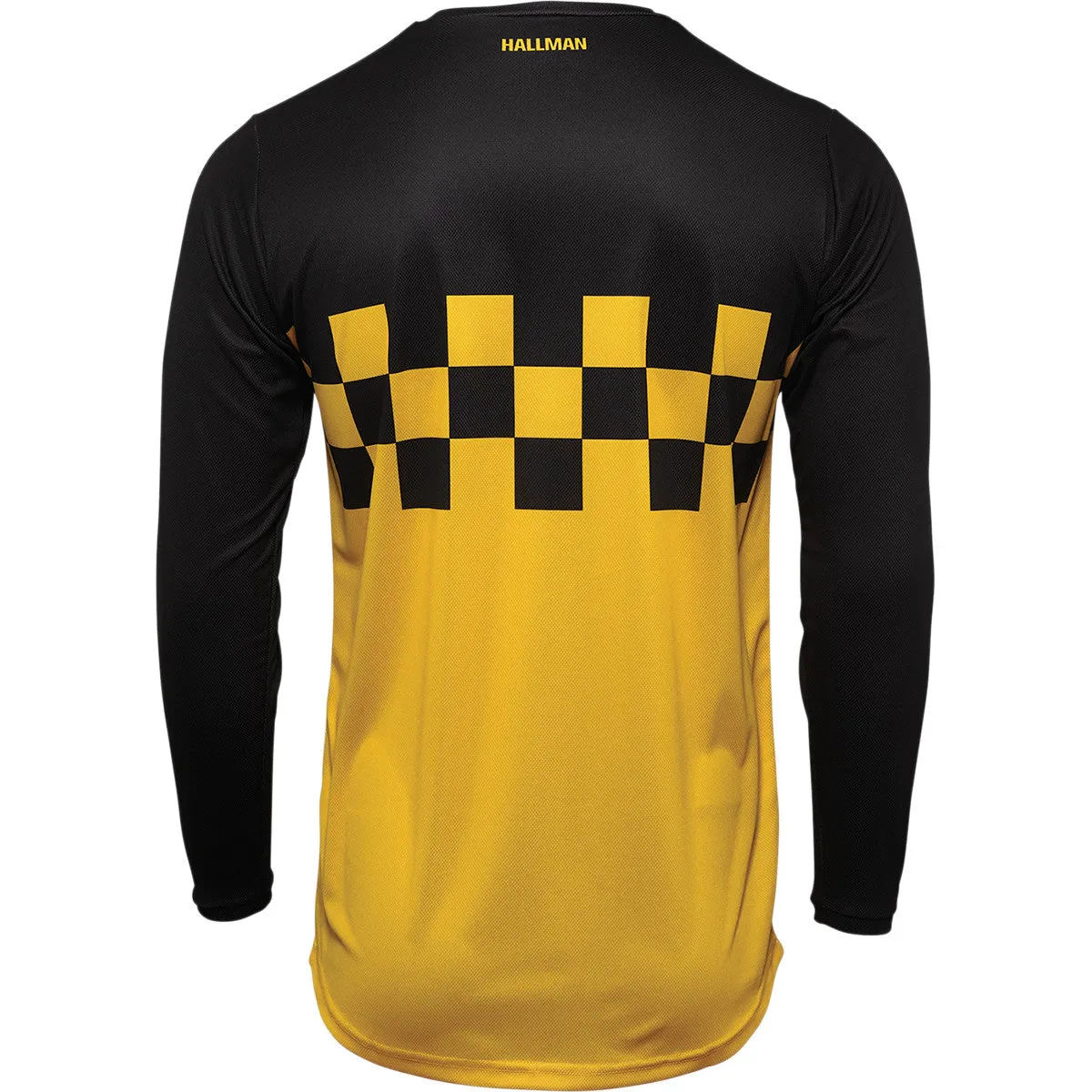 Hallman MotoCross Jersey Differ Cheq Black/Yellow