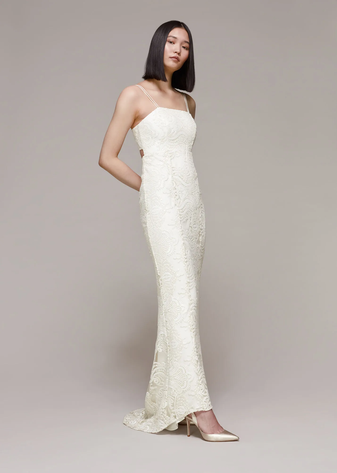 Ivory Lorelei Sequin Wedding Dress