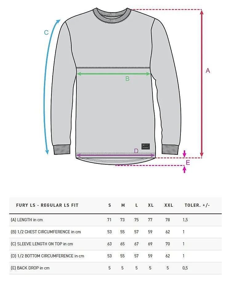 jersey Horsefeathers Fury LS - Mineral Gray - men´s