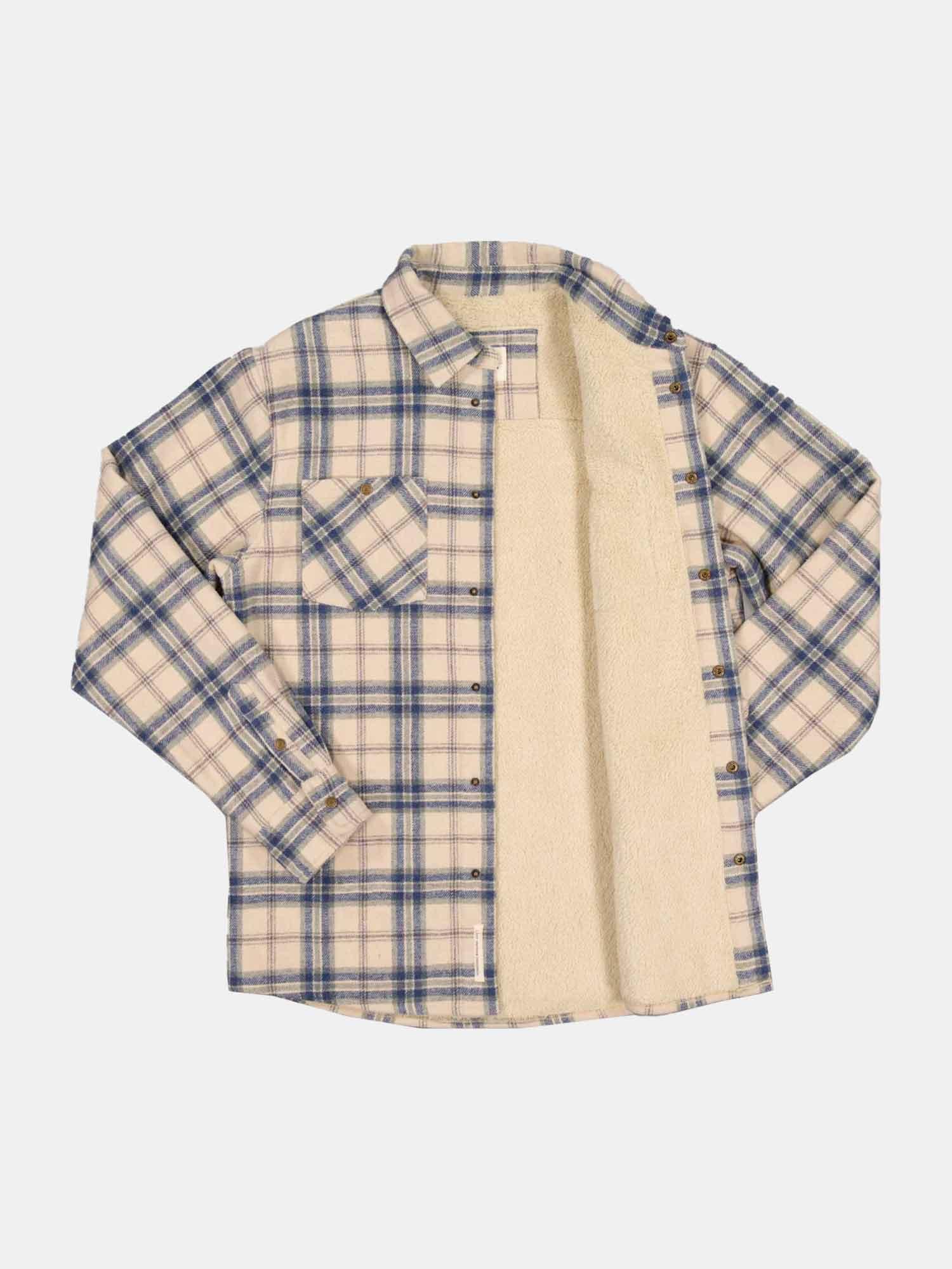 Just Another Fisherman Seaport Shearling Shirt - Sand Check