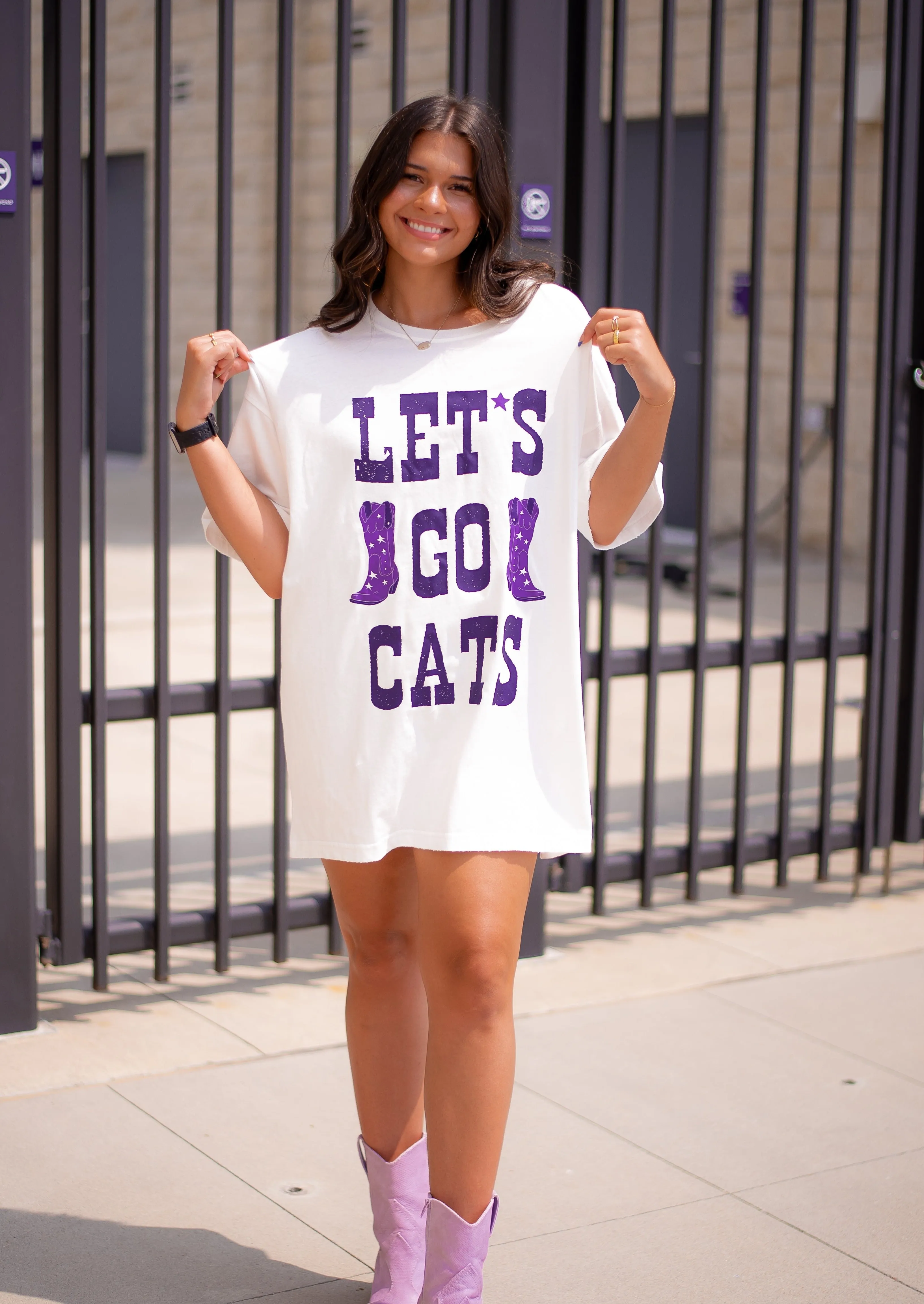 Let's Go Cats T-Shirt Dress