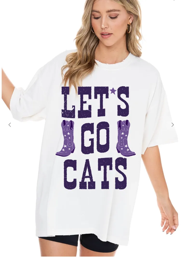 Let's Go Cats T-Shirt Dress