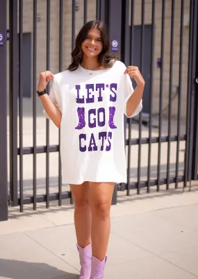 Let's Go Cats T-Shirt Dress