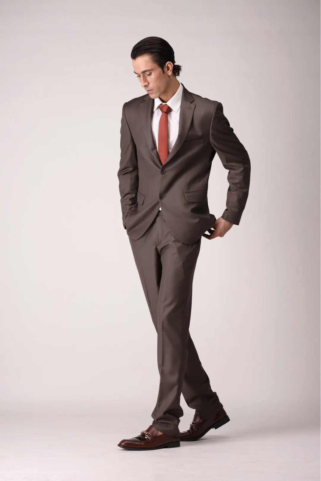 Light brown Two Piece Suit