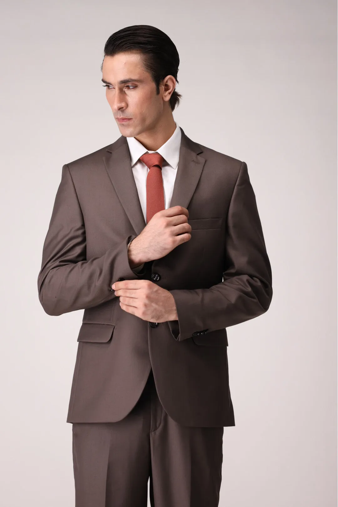 Light brown Two Piece Suit