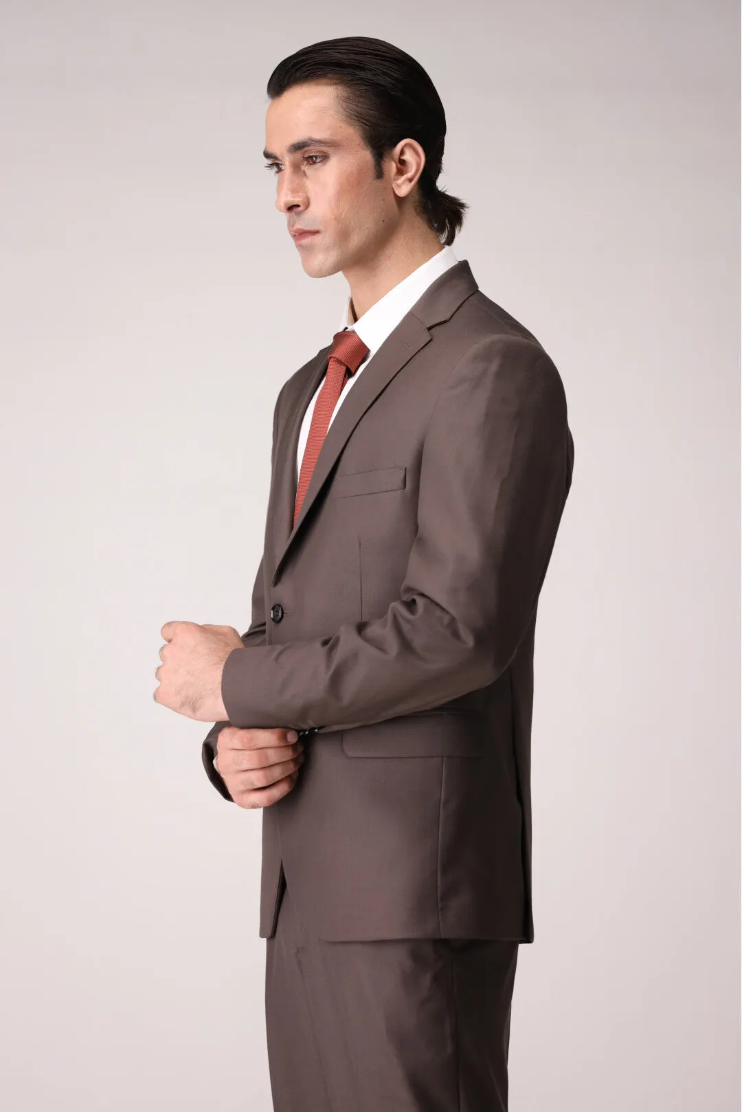 Light brown Two Piece Suit