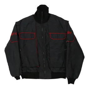 Made in USA Bombardier Sportswear Jacket - Large Black Nylon