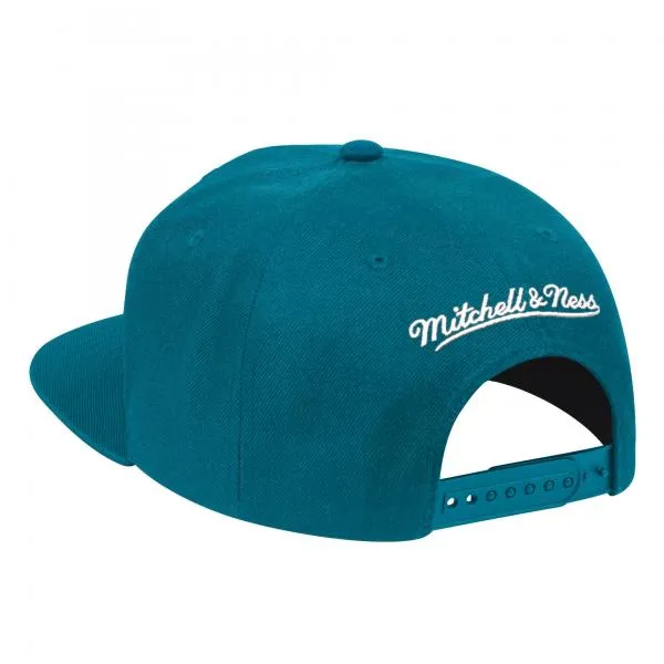 MITCHELL & NESS - Accessories - Detroit Pistons HWC Script Logo Remix Snapback - Teal