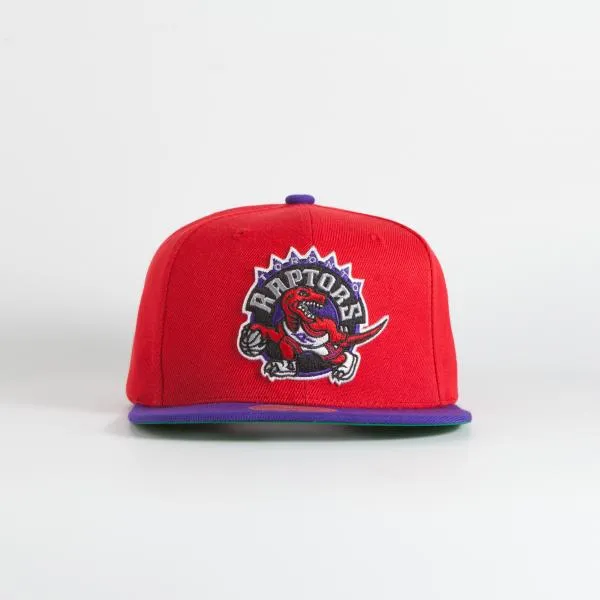 MITCHELL & NESS - Accessories - Toronto Raptors Basic Snapback - Red/Purple