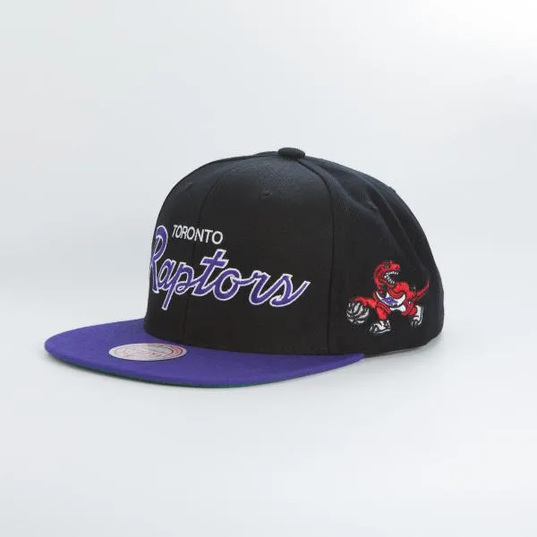 MITCHELL & NESS - Accessories - Toronto Raptors Team Script 2.0 Snapback - Black