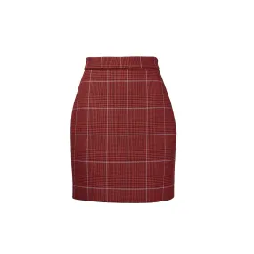 MSGM Gonna Houndstooth Short Skirt