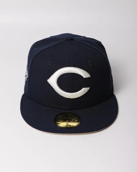 NEW ERA - Accessories - Cincinnati Reds 1990 WS Custom Fitted - Navy/Chrome White