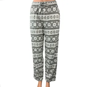 NEW Old Navy Gray White Fair Isle Holiday Christmas Pajamas Lounge Sweat Pants S